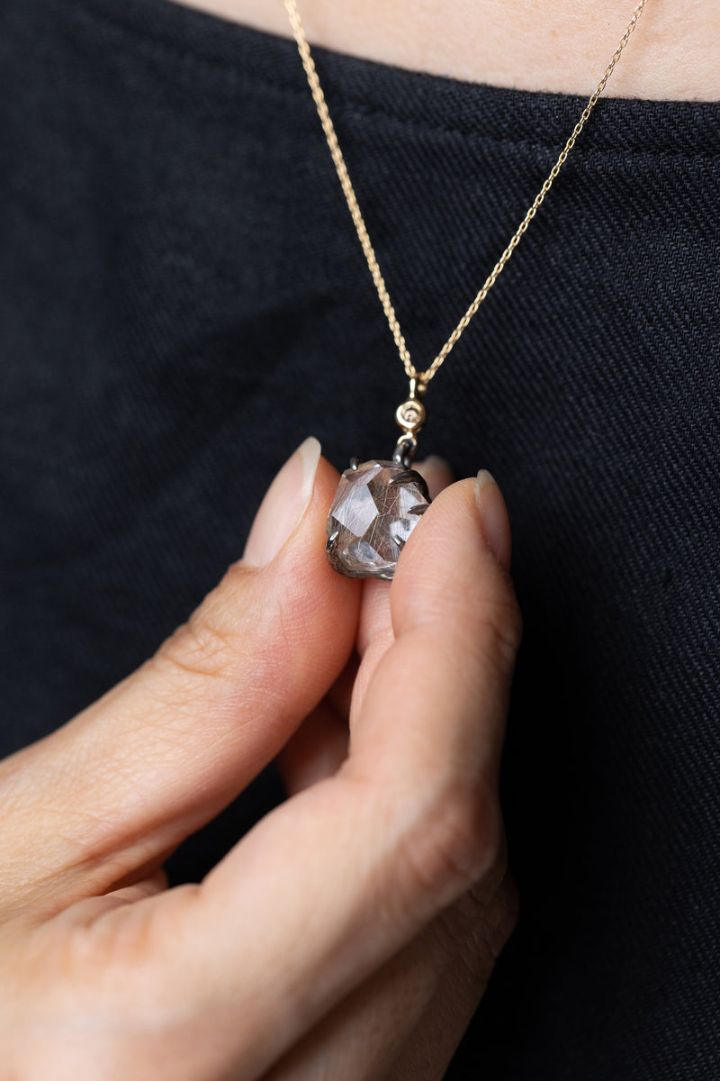 シルバールチルの18金とシルバーのネックレス – ileava jewelry