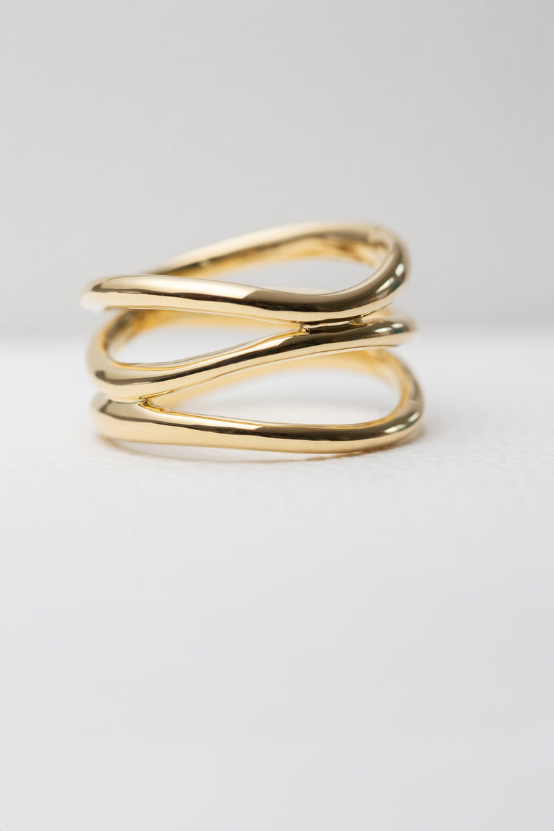 K18 3連のリング – ileava jewelry