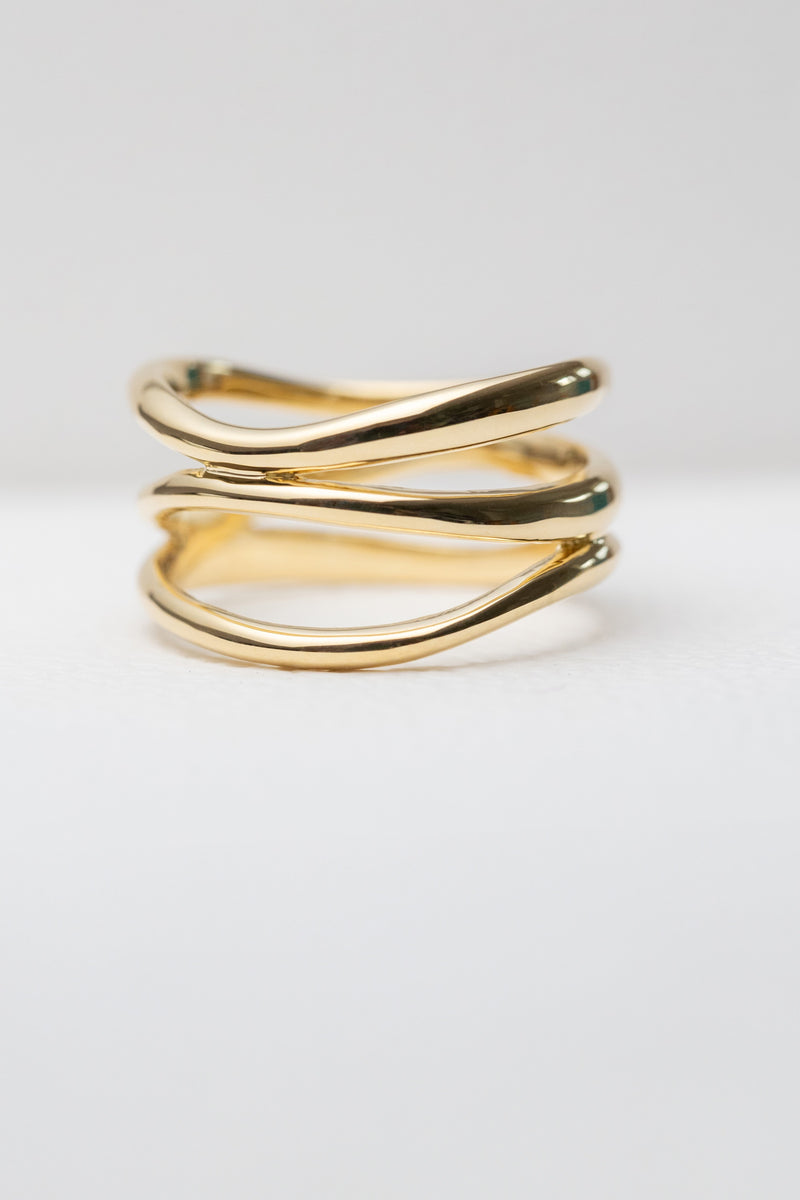 K18 3連のリング – ileava jewelry
