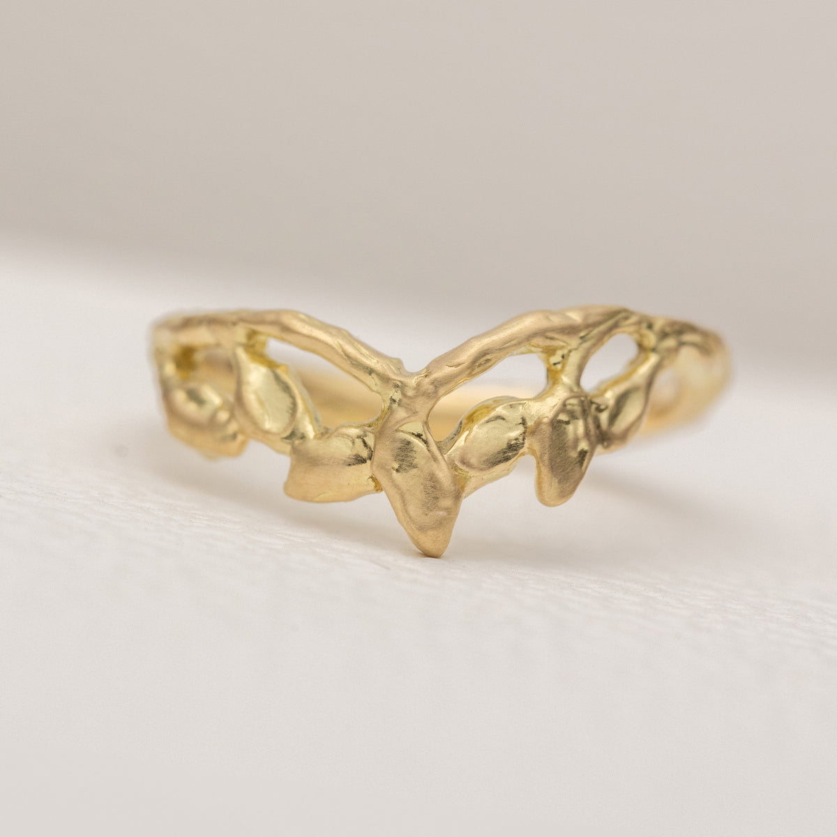 【高品質】月桂樹の枝 モアサナイトダイヤモンド D1.00ctリング 月桂樹のリング – ileava jewelry