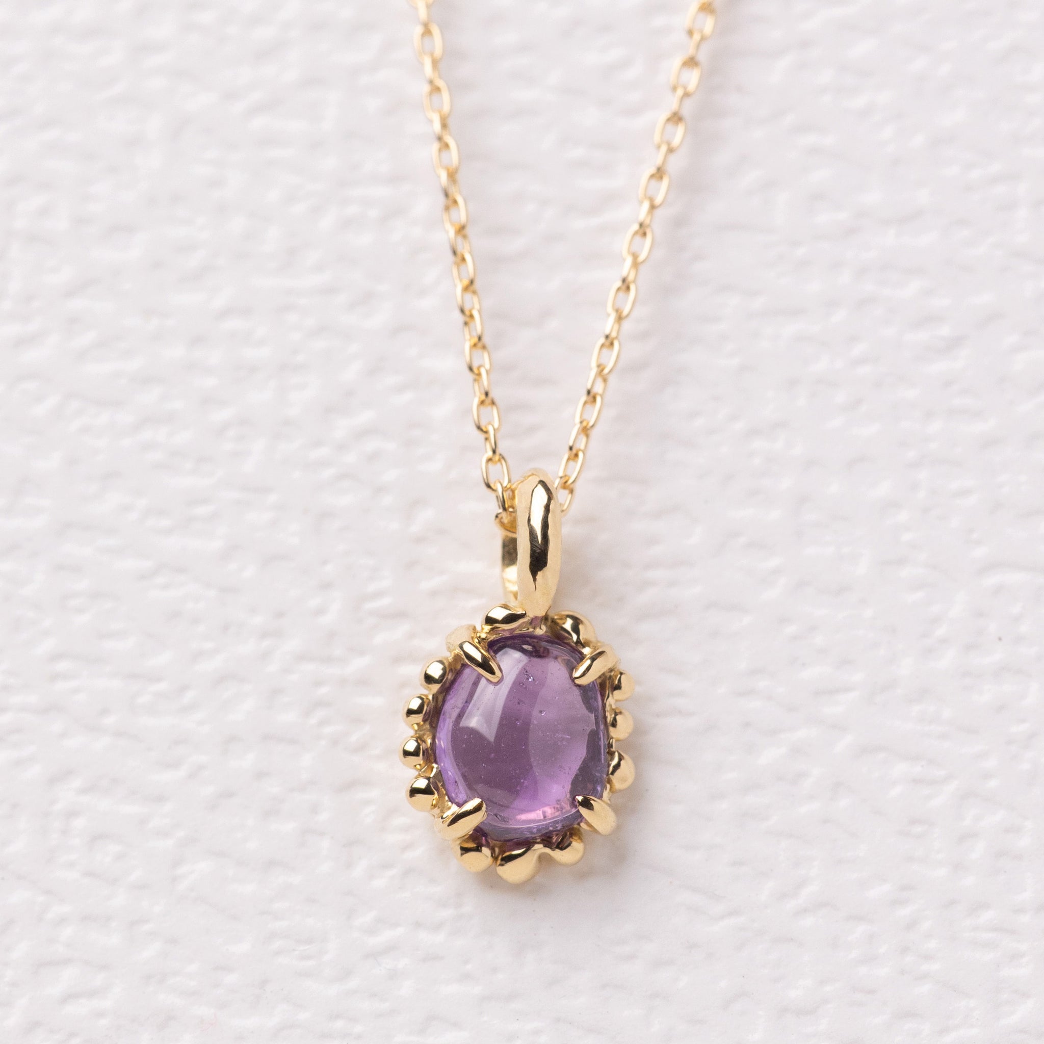 ピンクサファイア ネックレス 55cm ピンクサファイア 覆輪ネックレス レディース K10 10金