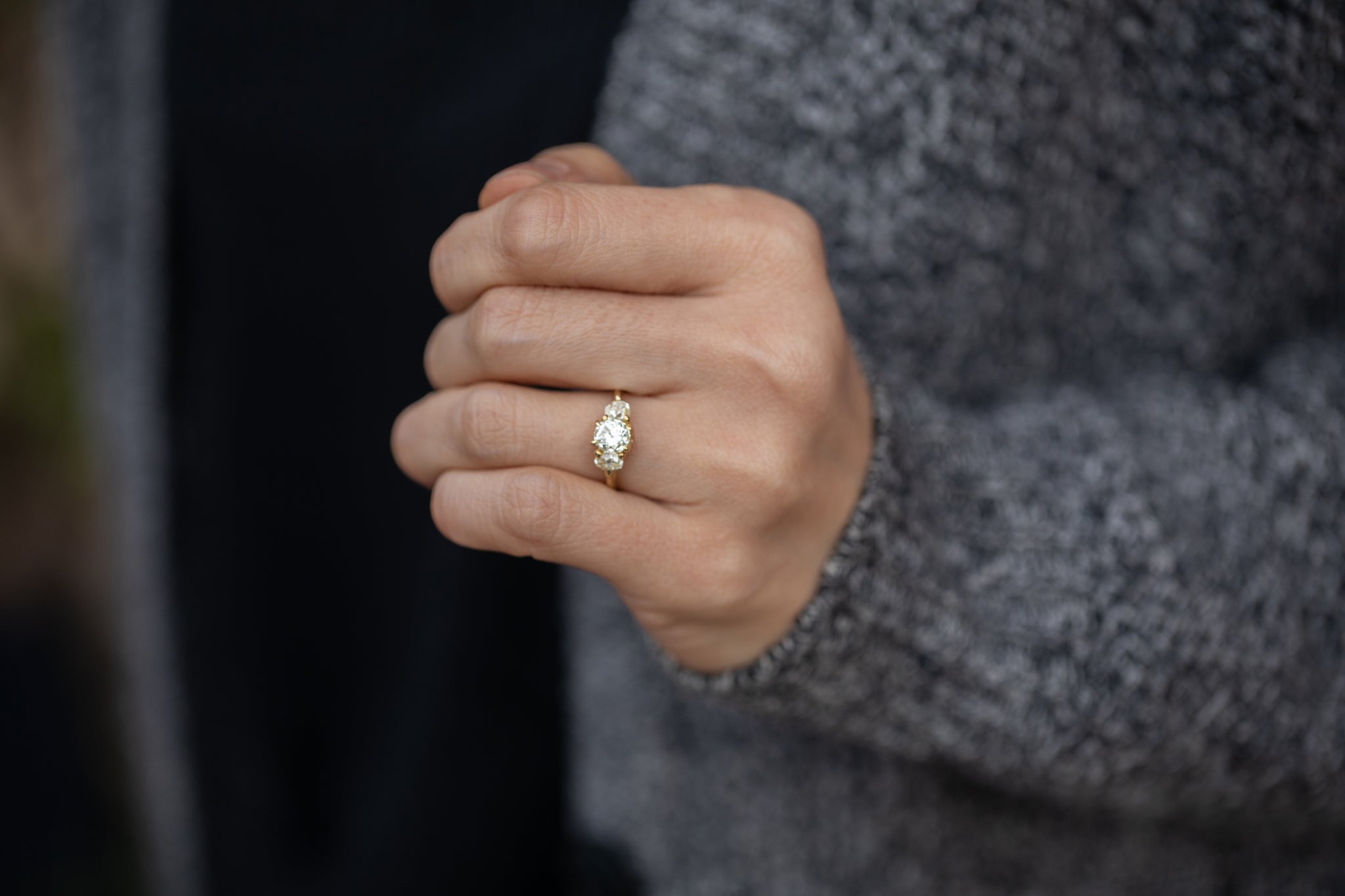 3つのアンティークダイヤモンドリング – ileava jewelry