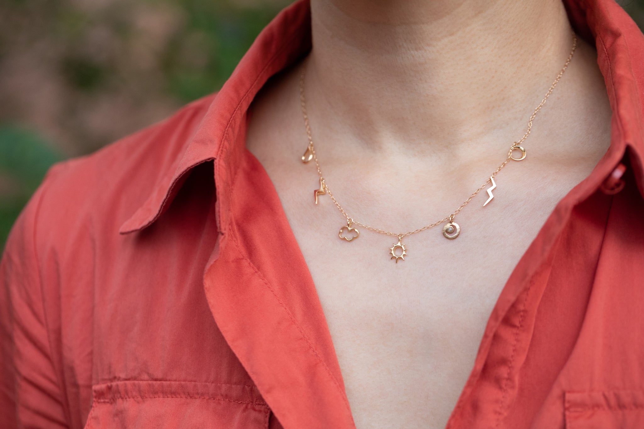 7つのお天気モチーフ K18ネックレス – ileava jewelry