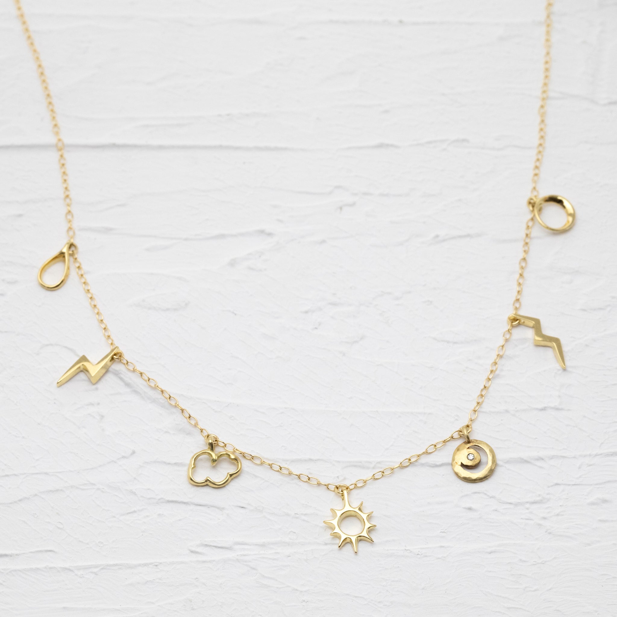 7つのお天気モチーフ K18ネックレス – ileava jewelry