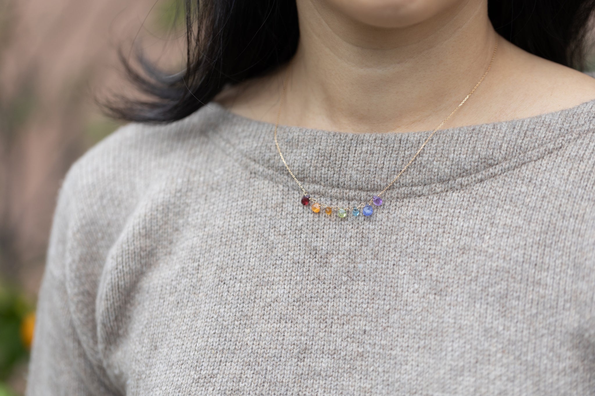 Alice in Tinyroom 7粒ダイヤネックレス